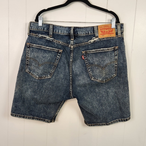 Levi's Other - Levis 412 Men’s Size 38 9" Denim Jean Shorts Blue Medium Wash Stretch Festival